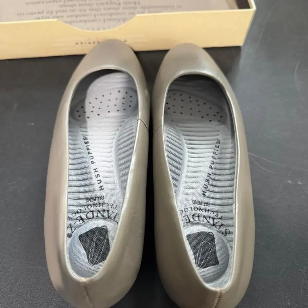 Hush Puppies Taupe Slip On womens 5.5